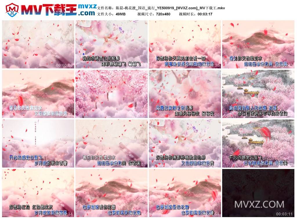 陈晨-桃花渡_国语_流行_YE500919